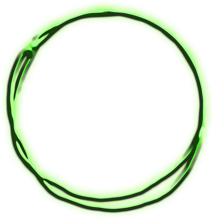 Green Neon Circle